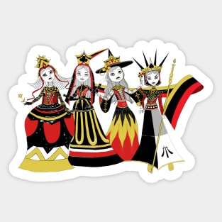 The Queens of Suits Sticker